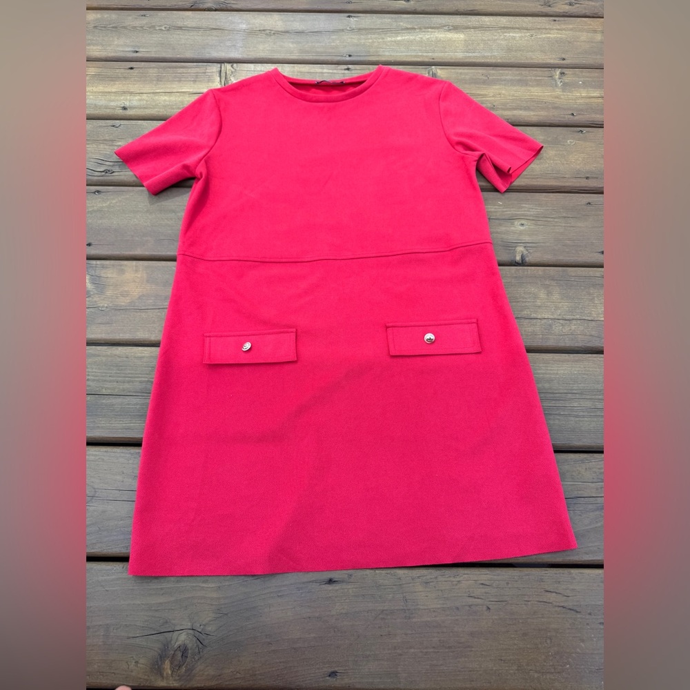 Zara Shift Dress in Torch Red size M